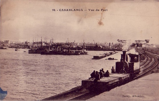 Casablanca, vue historique du port (vers 1900)